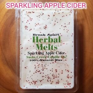 SPARKLING APPLE CIDER by SWAN CREEK CANDLE CO Herbal Melts Natural Wax 5.25 oz